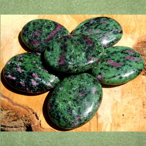 Ruby in Zoisite Palm Stone CRRZPS01