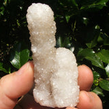 Quartz on Chalcedony Stalactites- CRSQIN05