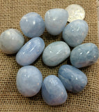 Tumbled Blue Calcite~TUMBLCL