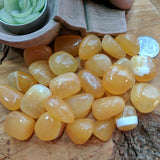 Tumbled Yellow Calcite~TUMYWCL