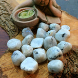 Tumbled Rainbow Moonstone~TUMRMOO