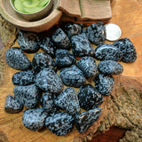 Tumbled Snowflake Obsidian~TUMSNOB