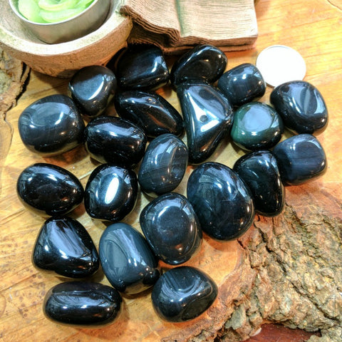 Tumbled Rainbow Obsidian~TUMRBOB