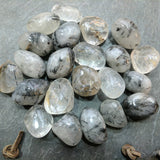 Tumbled Tourmalinated Quartz~TUMTMQU