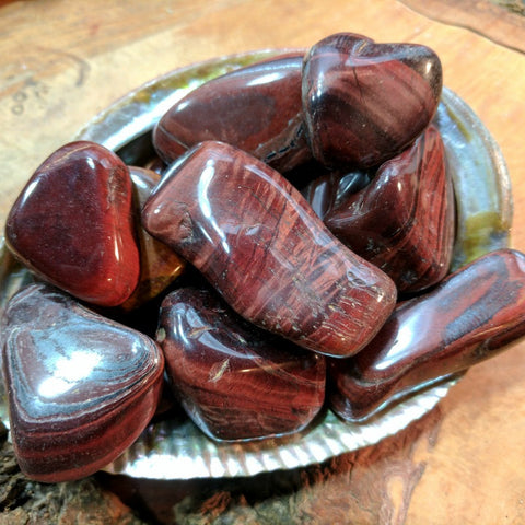 Tumbled Tiger Eye Red~TUMTERD