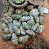 Tumbled Prasiolite (Green Amethyst)~TUMPRAS