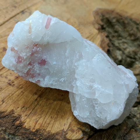 Pink Tourmaline in Quartz specimen~CRTSPTQ7