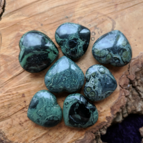 Kambaba Jasper Hearts~CRKAMJHRT