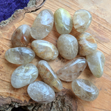 Tumbled Rutilated Quartz-Large~TUMLRUTQ