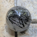 Tourmalinated Quartz Sphere Medium~CRTQTZSM