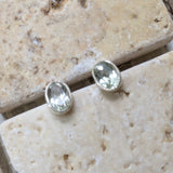 Prasiolite (Green Amethyst) Post Earrings~JPRAEAR2