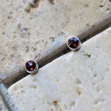 Almandine Garnet Post Earrings~JGAREAR2