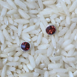 Almandine Garnet Post Earrings~JGAREAR2