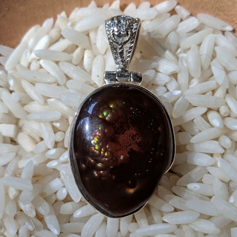 Fire Agate Pendant~JFIREAG2