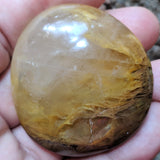 Golden Healer Quartz Palm Stone~CRGHQP04