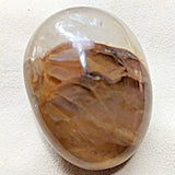 Golden Healer Quartz Palm Stone~CRGHQP08