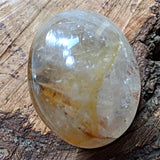 Golden Healer Quartz Palm Stone~CRGHQP10