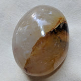 Golden Healer Quartz Palm Stone~CRGHQP10