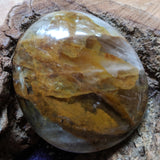 Golden Healer Quartz Palm Stone~CRGHQP15