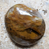 Golden Healer Quartz Palm Stone~CRGHQP15