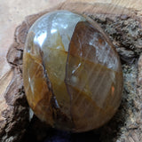 Golden Healer Quartz Palm Stone~CRGHQP16