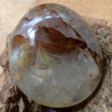 Golden Healer Quartz Palm Stone~CRGHQP19