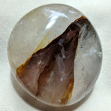 Golden Healer Quartz Palm Stone~CRGHQP19