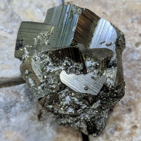 Pyrite Crystal Cluster~CRPYCC07