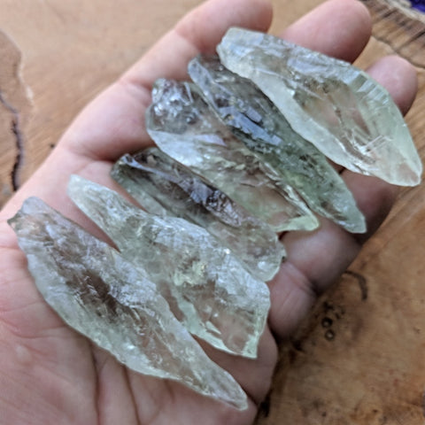 Prasiolite (Green Amethyst) Crystal Shards~CRPGACRS