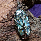 Labradorite Tree Wire Wrapped Pendant~JWRLABT3