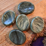 Green Hair Jasper Worry Stone~ CRGHJWST