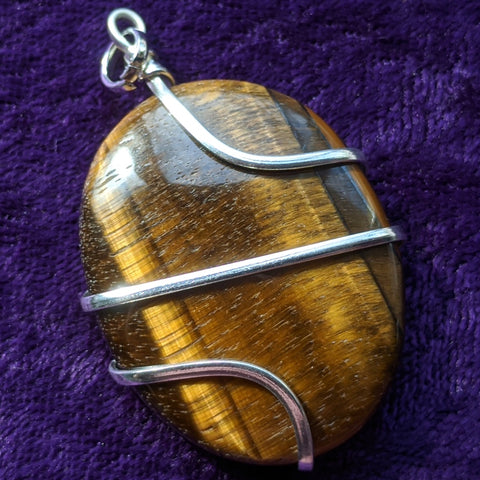 Tiger Eye Pendant~JSPWRTE3