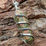 Unakite Point Pendant~JSPUNPP2