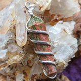 Unakite Point Pendant~JSPUNPP4