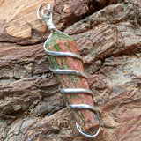 Unakite Point Pendant~JSPUNPP4