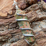 Unakite Point Pendant~JSPUNPP5