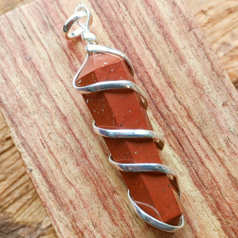 Red Jasper Point Pendant~JSPWRRP2