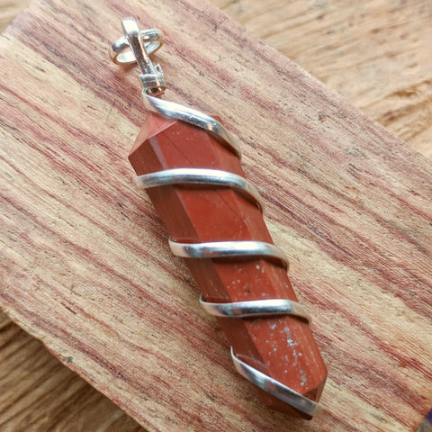 Red Jasper Point Pendant~JSPWRRP5