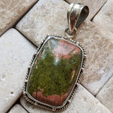 Unakite Pendant~JSSUNAP1