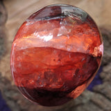 Red Hematoid Quartz Palm Stone~CRRHPS27