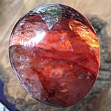 Red Hematoid Quartz Palm Stone~CRRHPS27