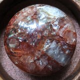 Red Hematoid Quartz Palm Stone~CRRHPS28