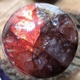 Red Hematoid Quartz Palm Stone~CRRHPS28