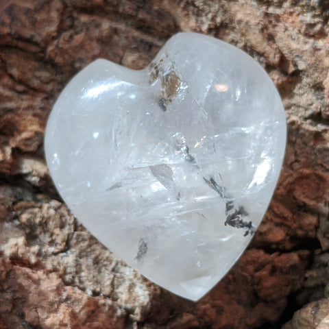 Golden Healer Dendritic Quartz Heartn~CRGHDQH1