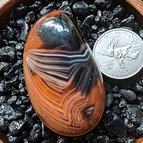 Sardonyx Palm Stone~CRSARD04