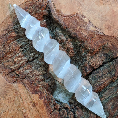 Selenite Wand-Spiral~ CRSWANDS