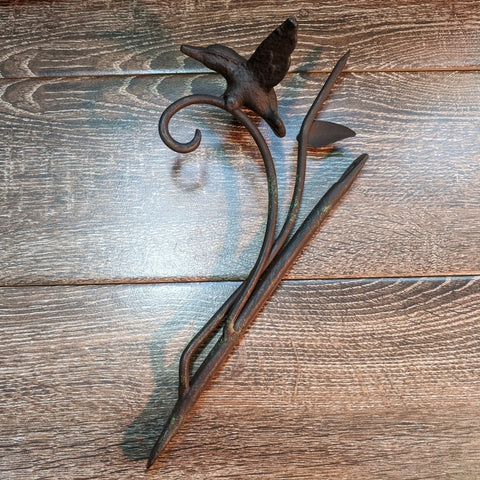 Metal Hummingbird Wall Hook~ SHDMHWHK