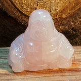 Rose Quartz Laughing Buddha~ CRRQLBUD