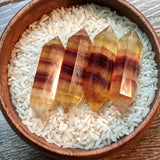 Yellow Rainbow Fluorite DT Wand~ CRYRFDTW