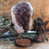 Amethyst Geode on Metal Stand~CRAMMS03